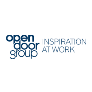 'Open Door Group' logo with the tagline 'Inspiration at Work'