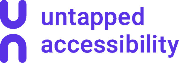 Untapped Accessibility wordmark purple